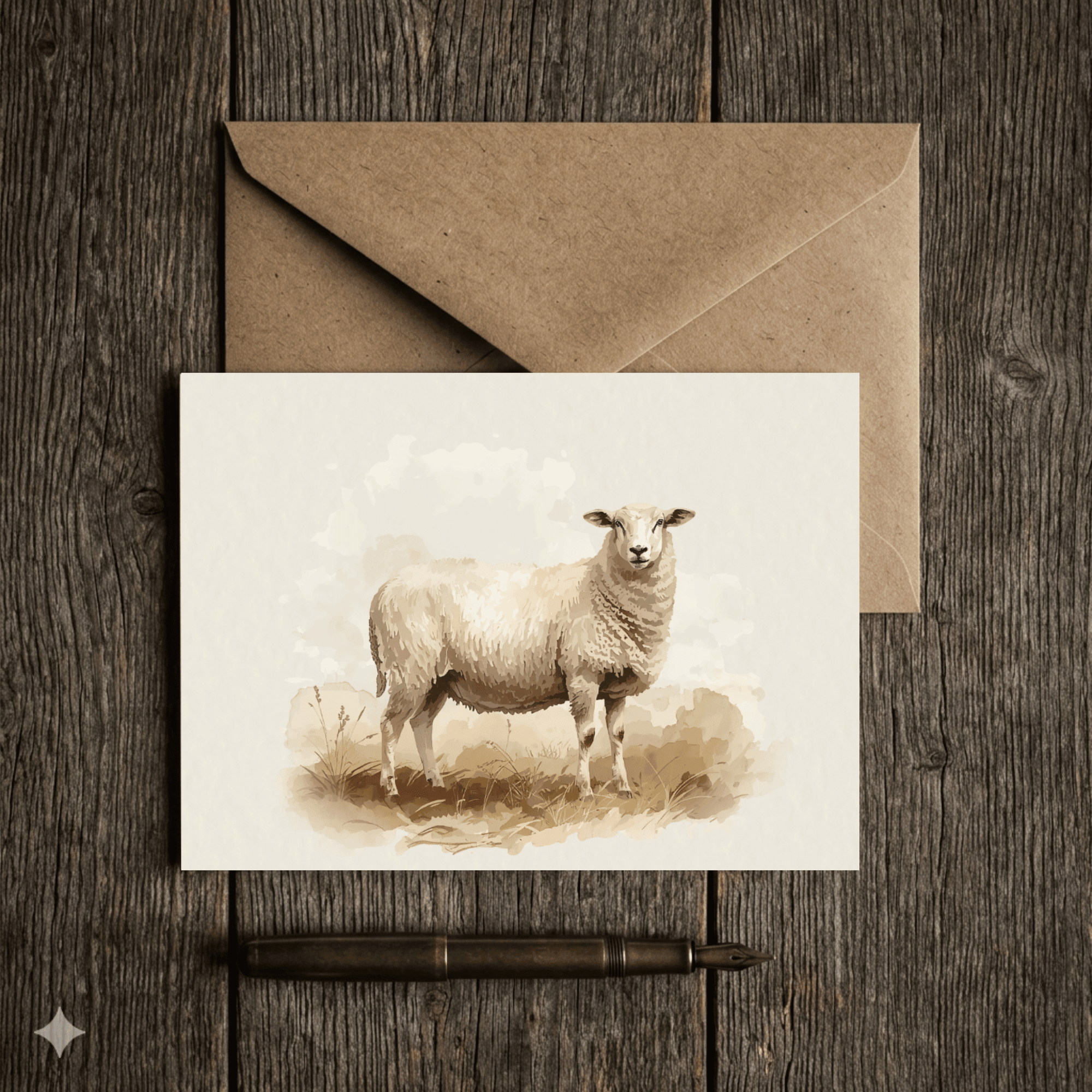 The Heritage Farmyard Blank Art Card Set (Pack of 5) - Willow and Wag