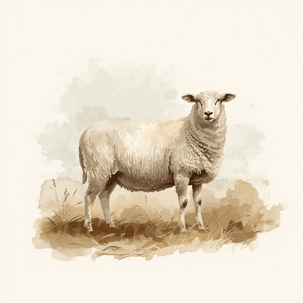 Heritage Sheep Luxury Greeting Card - Willow and Wag
