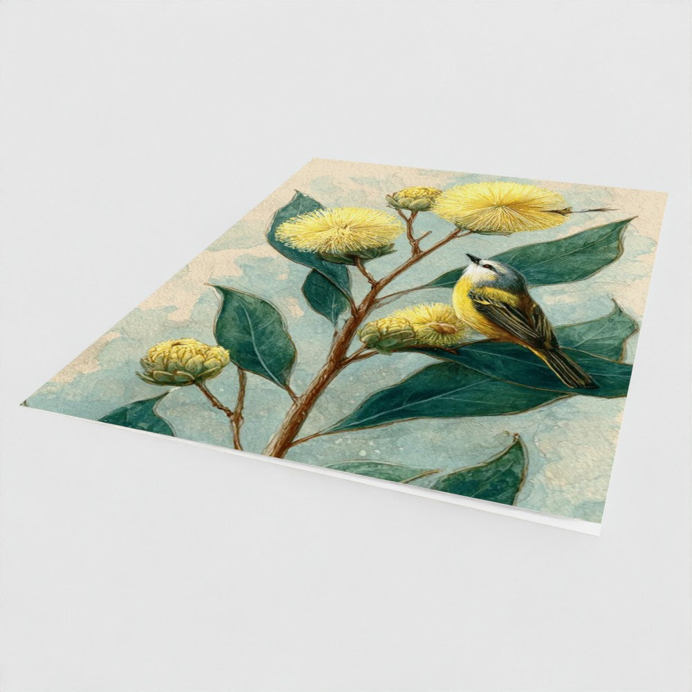 Golden Wattle Heritage Blank Art Card