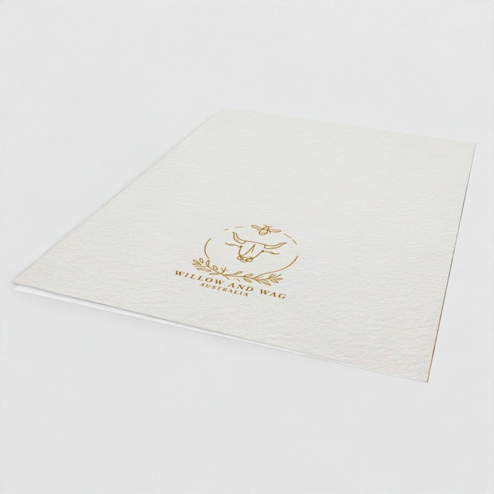Eastern Grey Kangaroo Native Wildlife Greeting Card – Luxury Blank Stationery