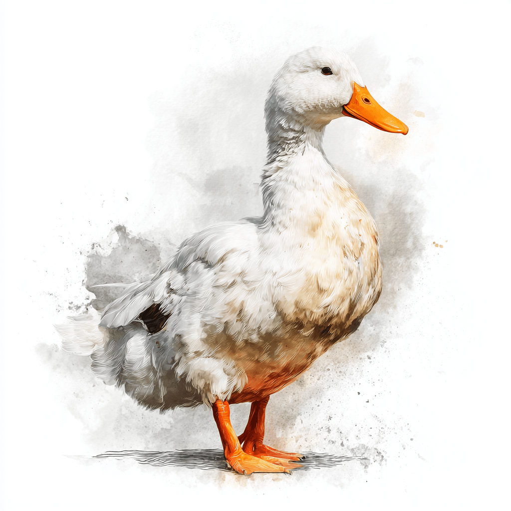 Heritage Duck Luxury Greeting Card - Willow and Wag