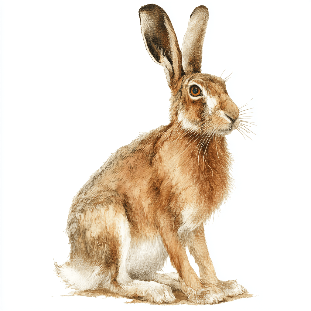 Heritage Hare Luxury Greeting Card - Willow and Wag